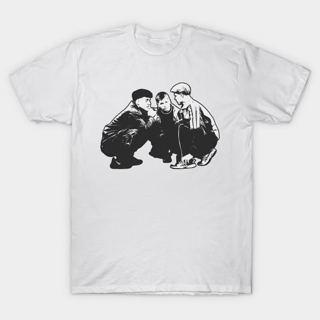 Gopnik Squatting Slavs T-Shirt by SybaDesign